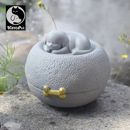 Pet urn shape for cats and dogs, memorial cremation urn, original handmade decoration, funeral, cat and dog urn, memorial box