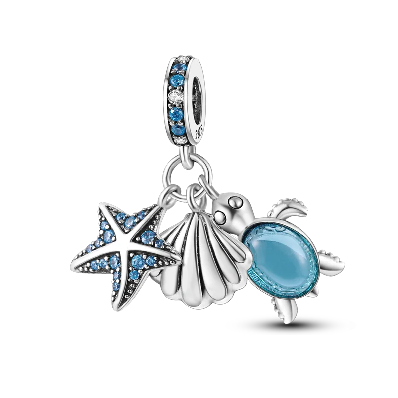 Neue Charms-Perle aus 925er-Sterlingsilber, rosa Schmetterling, leuchtende Glühwürmchen, baumelnd, passend für Armreifen, Halskette, DIY-Schmuck, Frauen-Geschenk