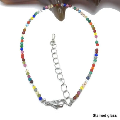 High Quality Natural Stone 2-3mm Handmade Micro Faced Beads Women's Agate Crystal Zircon Bracelet Jewelry Gift