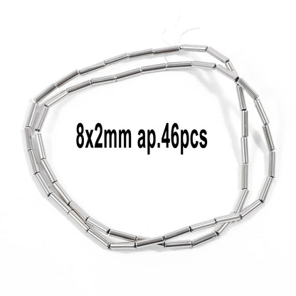 Großhandel AAA Rhodium Hämatit Perlen Charms Herz Stern Rohr Facettierte Runde Unregelmäßige Geometrische Form Perlen Für Schmuck Machen