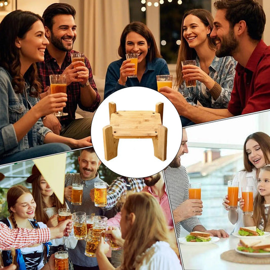 Ständer für Getränkespender, Holzgetränkespender, Basisdurchmesser 7,28 Zoll, Saftkrugstation zum Gastgeber, Servieren, Restaurant, Hotel