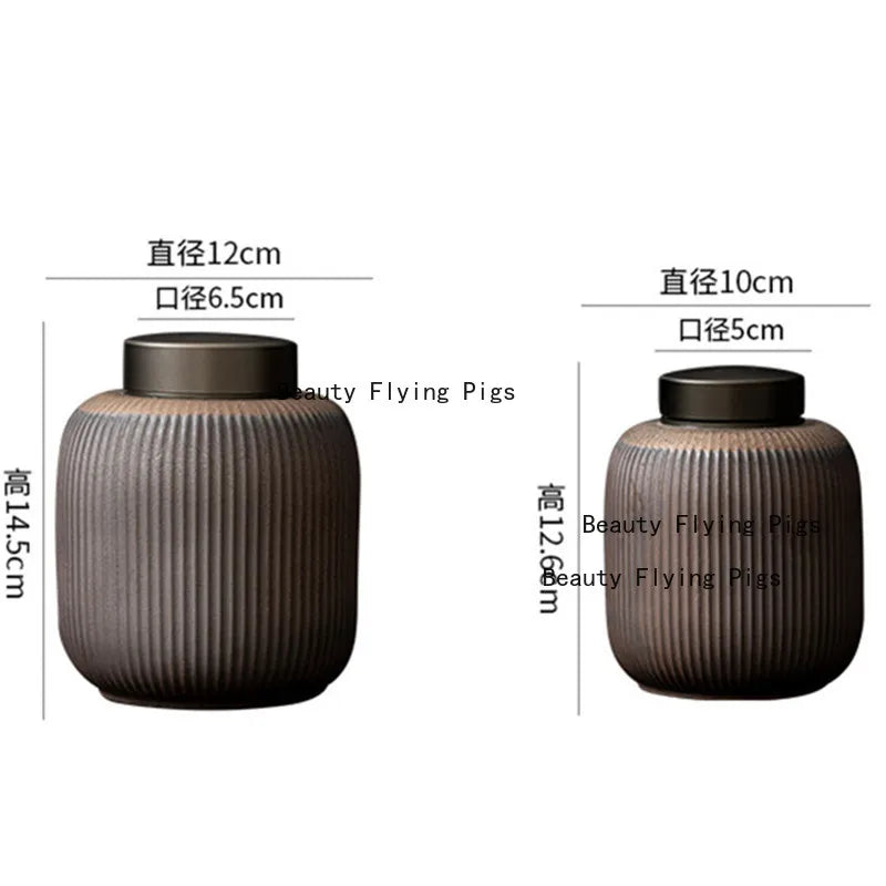 Japanese Style Ceramic Urn for Ashes, Funeral Urn for Cats and Dogs, Household, Pet Supplies, Human Cremation, Urn, Coffin Box