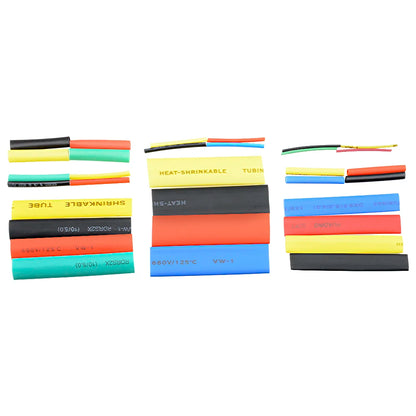 328 Stück 2:1 Schrumpfschlauch Wrap Wire Cable Isolierter Schlauchschlauch Set Polyolefin Schrumpfsortiment Kit 8 Größen 5 Farben