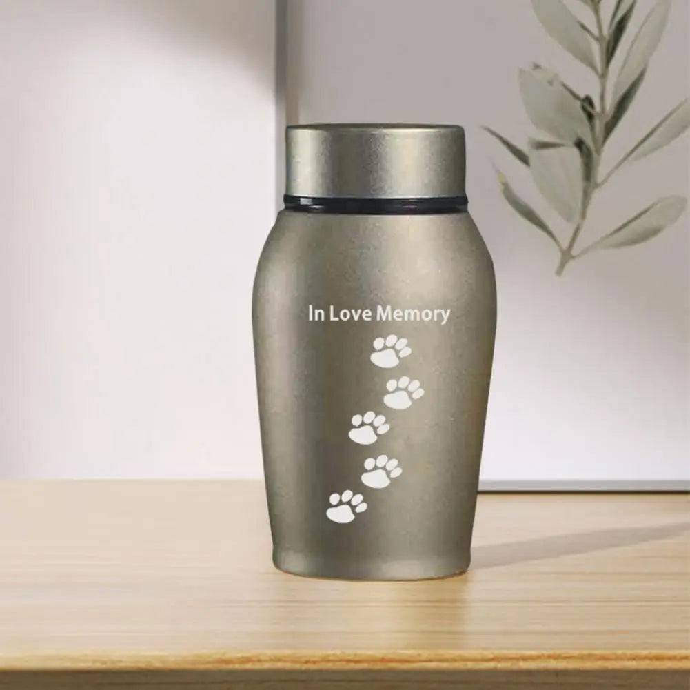 Neue mehrfarbige Edelstahl-Hundeurnen für Hunde, Katzen, Vögel, Maus, Feuerbestattung, Asche, versiegelte Beerdigung für Hunde, Haustier-Souvenir-Glas