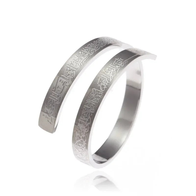 Retro Poseidon Kompass Ring versilbert Hexagramm Öffnung verstellbarer Ring Männer und Frauen Hip-Hop Trend Schmuck Geschenk