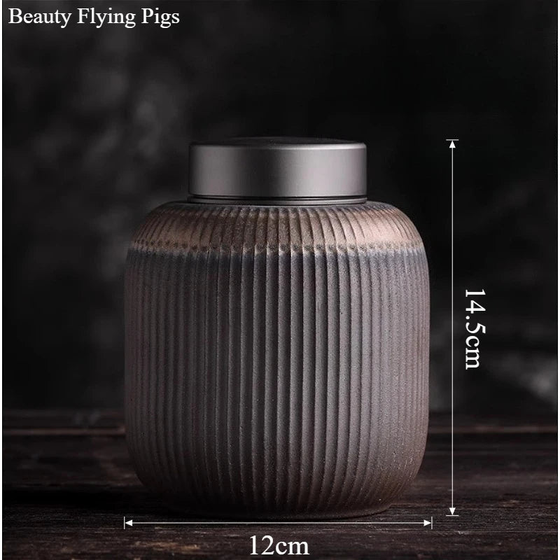 Japanese Style Ceramic Urn for Ashes, Funeral Urn for Cats and Dogs, Household, Pet Supplies, Human Cremation, Urn, Coffin Box