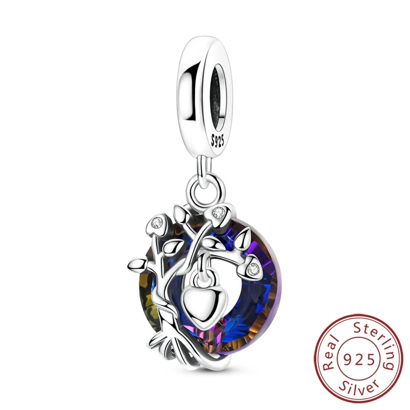 Frühling Charms Perlen Anhänger 925 Sterling Silber Blume Schmetterling Libelle Pilz Charms Fit Armband Frau Mann DIY Schmuck