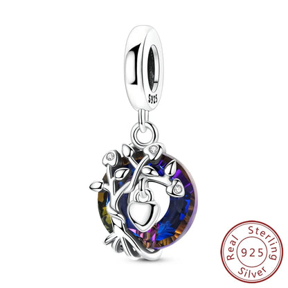 Frühling Charms Perlen Anhänger 925 Sterling Silber Blume Schmetterling Libelle Pilz Charms Fit Armband Frau Mann DIY Schmuck