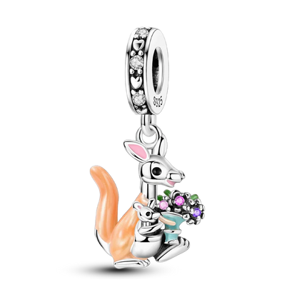 Charm-Perle aus 925er-Sterlingsilber, Mutter-Geschenk, Mutter, Liebe, glückliche Familie, baumelnd, passend für Original-Armreif, Halskette, DIY-Schmuck