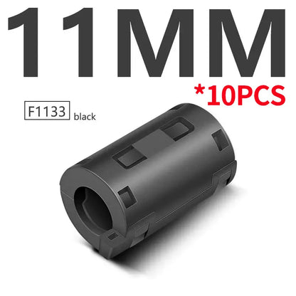 10 Stück Schnapp magnet ring ferrit filter für Kabel abschirmung abnehmbarer EMK-Innen durchmesser 3,5mm 5/7/9/11/13/15mm Ent magneti sierungs filter
