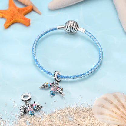 Gemütlicher Charm aus 925er-Sterlingsilber für Strandausflüge, hawaiianischer Bikini, Surfen, Kokosnussbaum, passend für DIY-Armbänder, Halsketten, Reisesouvenirs