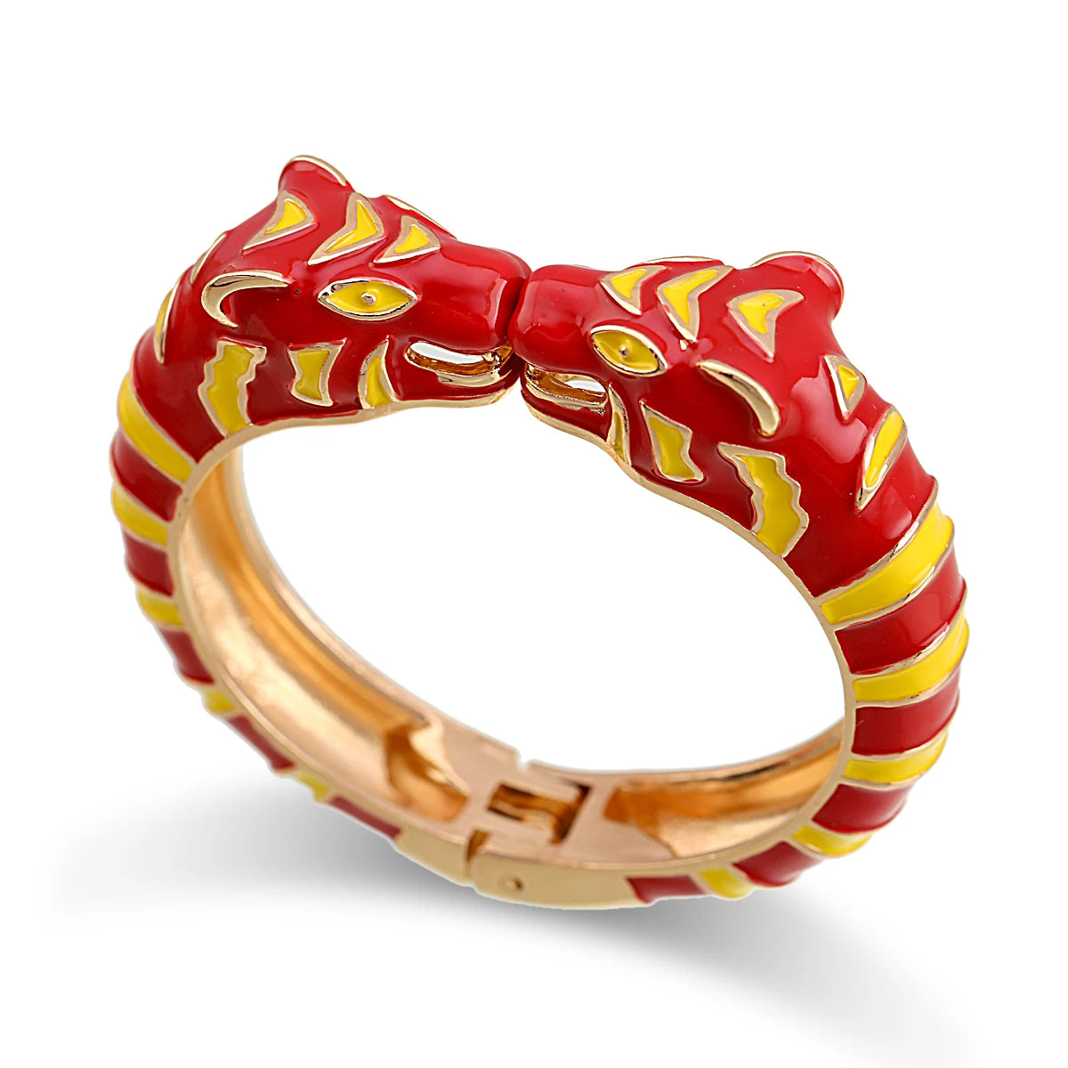 Kaymen neue Emaille bunte Tiger Armreif Manschette Armband für Frauen Mädchen Aussage mehrfarbige Mode Armreif Schmuck 15 Farben