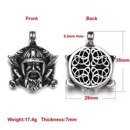 Edelstahl Viking Nordischer Anhänger für Halskette DIY Zubehör Schmuckherstellung Erkenntnisse Männer Charm Supplies Punk Axt