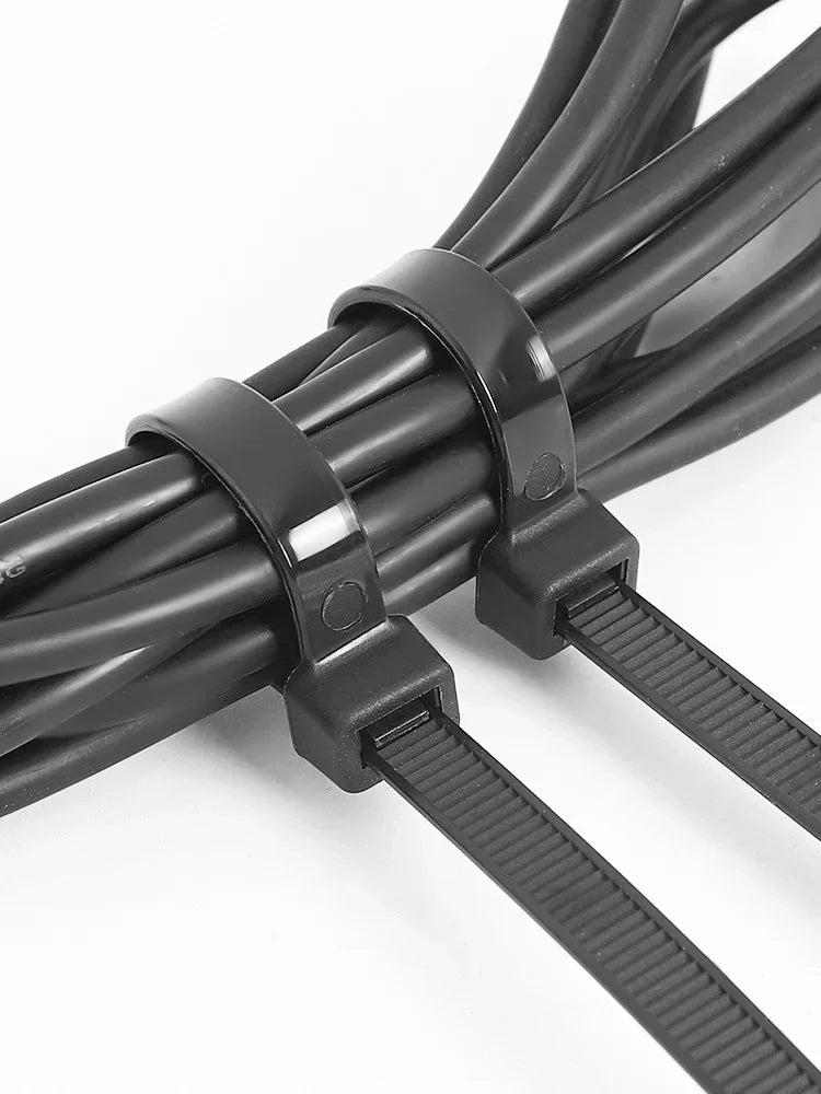1000 Stück selbstsicher nder Kunststoff-Nylon binder 300mm weißer schwarzer Reiß verschluss