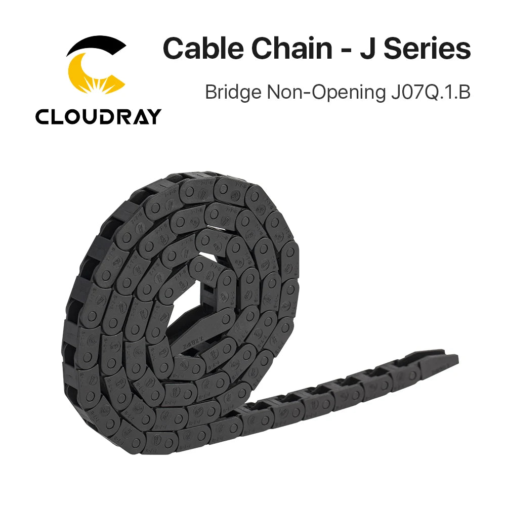 Cloudray Kabel Ketten 7*7mm Brücke Typ Nicht-Öffnung 1 Meter Kunststoff-schleppleine Übertragung Drag Kette für maschine