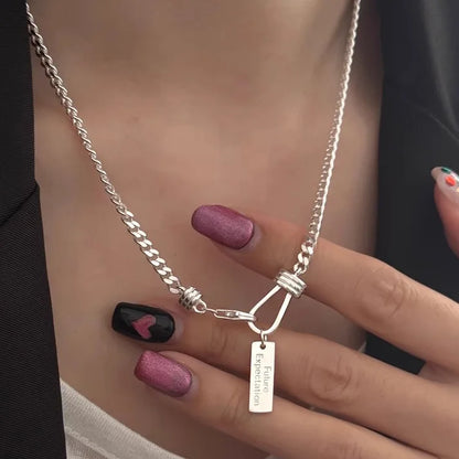 VENTFILLE 925 Sterling Silber Perle Geometrie Halskette für Frauen Mädchen Koreanische Design Vielseitig Halsband Schmuck Dropship Großhandel