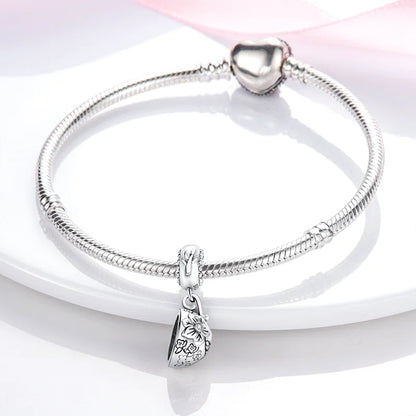 Echtes 925 Sterling Silber Buch Und Kaffeetasse Charms Fit Original Pand 3mm Armband Anhänger Perlen Frauen Edlen schmuck