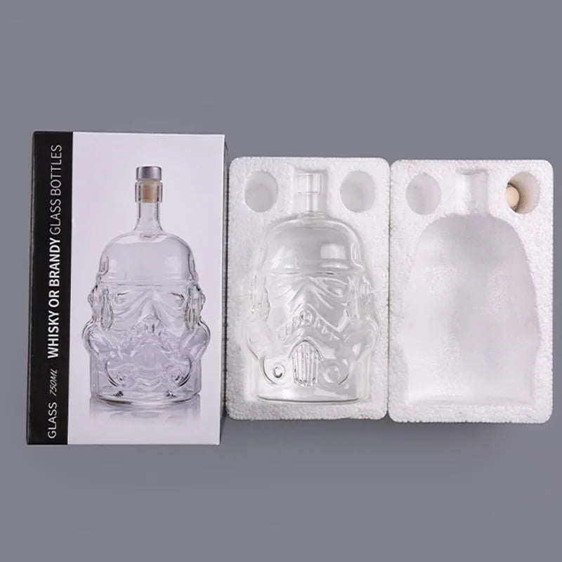 Wein Glas Set Storm Trooper Helm Whisky Dekanter Whisky Glas Tasse Wein Gläser Zubehör Kreative Männer Geschenk Bar Party Heißer