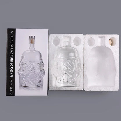 Wein Glas Set Storm Trooper Helm Whisky Dekanter Whisky Glas Tasse Wein Gläser Zubehör Kreative Männer Geschenk Bar Party Heißer