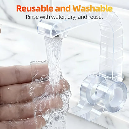 Doppelseitiges Klebeband, ultrastarkes Klebeband, Nano-Klebeband für schwere Beanspruchung, wasserfester, spurloser Streifen, wiederverwendbares doppelseitiges Klebeband
