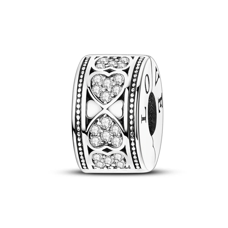 Charms aus 925er Silber, Schmetterling, Libelle, Blumen, Sterne, Mond, Teufelsauge, Abstandsperlen, passend für Qikaola 925 Original-Armbänder, DIY-Schmuck