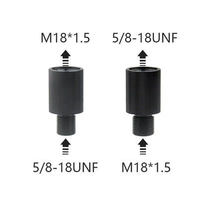 HPA Scuba M18*1.5 zu 5/8-18UNF Schwarz Aluminium Luftflaschenanschluss Konvertierungs-Gewindeadapter Regler CO2 Station Zubehör