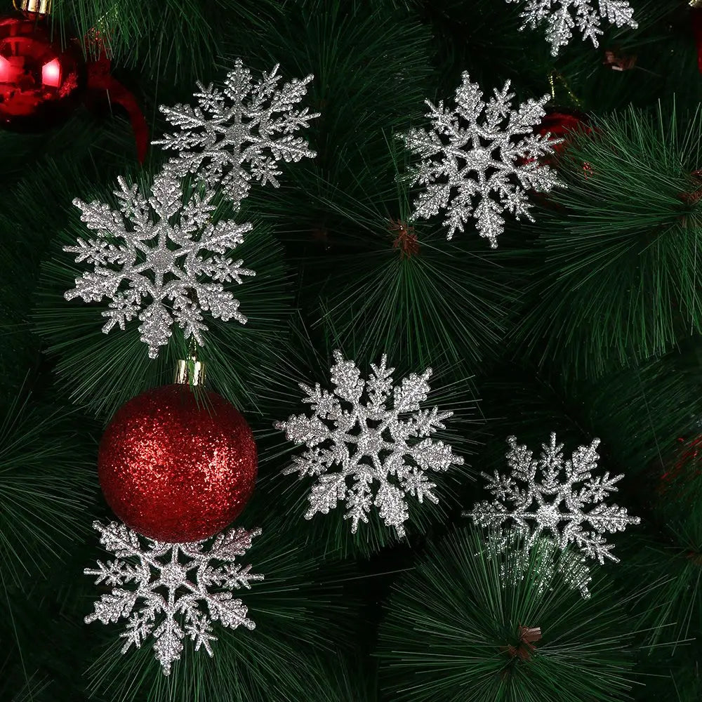 12pcs 7,5 cm Gold pulver Schneeflocke für Weihnachten charmante weiße Weihnachts baum Dekor Weihnachts feier Urlaub Weihnachts schmuck Wohnkultur