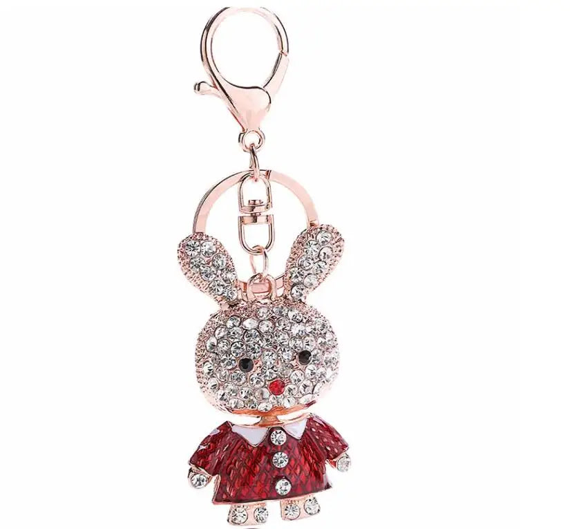Mode Voller Kristall Strass Einhorn Schlüsselbund Auto schlüsselanhänger frauen taschen Dekoration Zubehör pferd Anhänger Schmuck