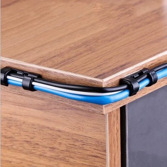 20 stücke Kabel Organizer Clips Kabel Clips Management Kabel Organizer ABS Draht Kabel Halter USB Lade Daten Linie Schutz