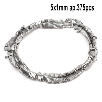 Großhandel AAA Rhodium Hämatit Perlen Charms Herz Stern Rohr Facettierte Runde Unregelmäßige Geometrische Form Perlen Für Schmuck Machen