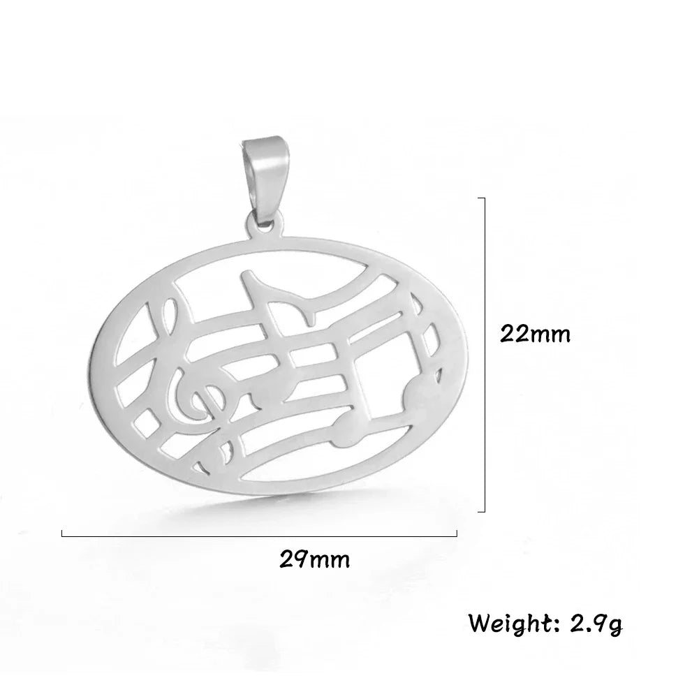 Teamer 5 teile/los Musik Note Musical Instrument Anhänger Edelstahl Charms Für Halskette Armband Herstellung Von Schmuck Großhandel Neue