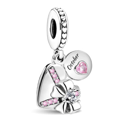 Charms aus 925er-Sterlingsilber für Jungen und Mädchen, Paar-Serie, Vorschlag, Geständnis, Perlen, passend für Original-Pan-Armbänder, edler Schmuck, Geschenk