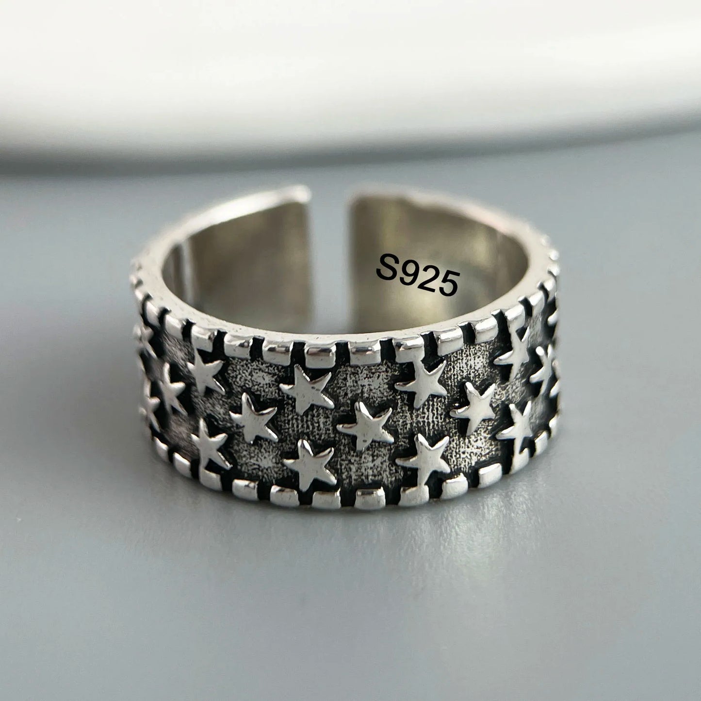 Ringe aus 925er-Sterlingsilber für Damen, Paare, minimalistisch, handgefertigt, schlicht, Retro-Blumen-Herz-Ring, edler Schmuck, Geschenk, verhindert Allergien