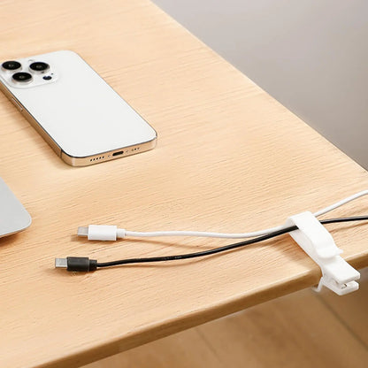 Kabelmanagement-Clips, 3-teilig, Silikon-Drahthalter, Organizer, Kabel-Organizer für Zuhause, Schreibtisch, Nachttisch, Nachttisch, Schlafzimmer