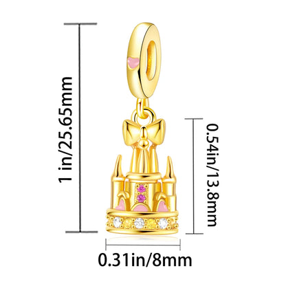 Heißer Verkauf 925er Sterlingsilber Löwenperlen & Chamäleon Baumeln Charm Fit Schlangenarmband Boutique Halskette Goldener Anhänger Geschenk