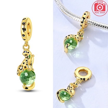 Original funkelnde Charm-Perlen aus 925er-Sterlingsilber, Gold, Rose, heller Stern, Herz, passend für Armbänder, DIY-Jubiläums-Schmuck, Geschenk
