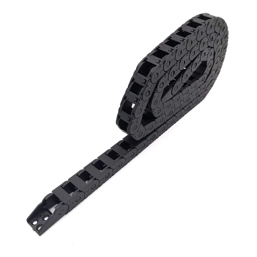 YCHEN 1 Meter 10x11mm 10x15mm 10x20mm 10x30mm Kabelschleppkette für den Außenbereich, Öffnungstanks, Getriebe, Schleppleine
