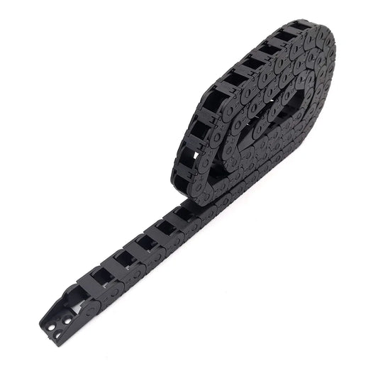 YCHEN 1 Meter 10x11mm 10x15mm 10x20mm 10x30mm Kabelschleppkette für den Außenbereich, Öffnungstanks, Getriebe, Schleppleine