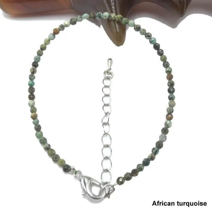 High Quality Natural Stone 2-3mm Handmade Micro Faced Beads Women's Agate Crystal Zircon Bracelet Jewelry Gift