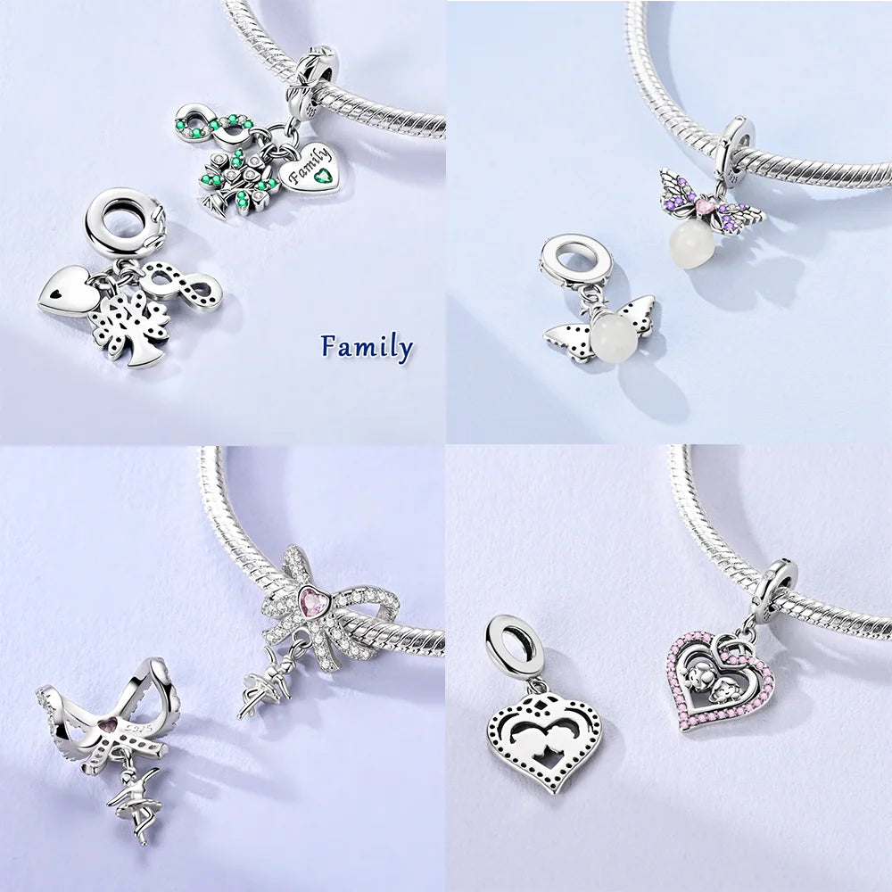 2025 S925 Silber Unendlichkeit Liebe Baumeln Charms Wie Schlange Verwickeln Perlen Fit Original Armband Diy Zubehör Edlen Schmuck Geschenke