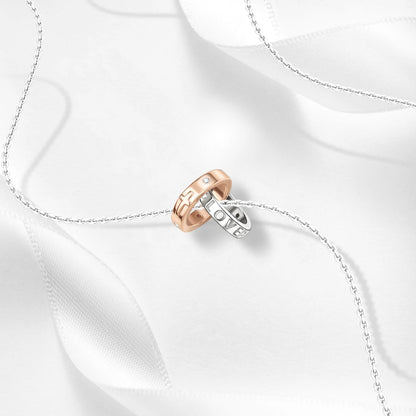 Roségold-Serie, 925er-Sterlingsilber, Zwölf Sternbilder, Halbmondkrone, High-Heel-Charm, passend für DIY-Armbänder, Halsketten, Geschenke