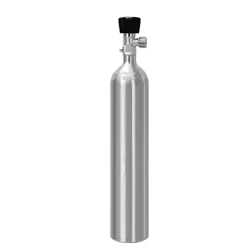CO2-Zylinderflasche 1L mit Regler, Magnetventil, Sauerstoffgenerator für Aquarien, DIY-Blasenzähler-Steuerungssystem
