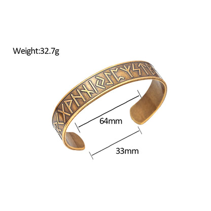 Mode Vintage 316L Edelstahl Viking Rune Armband Männer und Frauen Dominierenden Öffnung Armbänder Biker Amulett Schmuck Geschenke