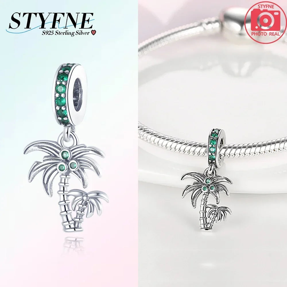 Exquisite Charm-Perlen aus 925er-Sterlingsilber mit Blumenserie, Sonnenblume, Sakura-Chrysanthemen-Anhänger für Damen, Schmuck, modisches Geschenk
