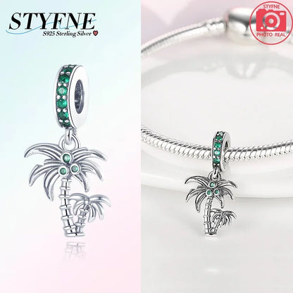 Exquisite Charm-Perlen aus 925er-Sterlingsilber mit Blumenserie, Sonnenblume, Sakura-Chrysanthemen-Anhänger für Damen, Schmuck, modisches Geschenk