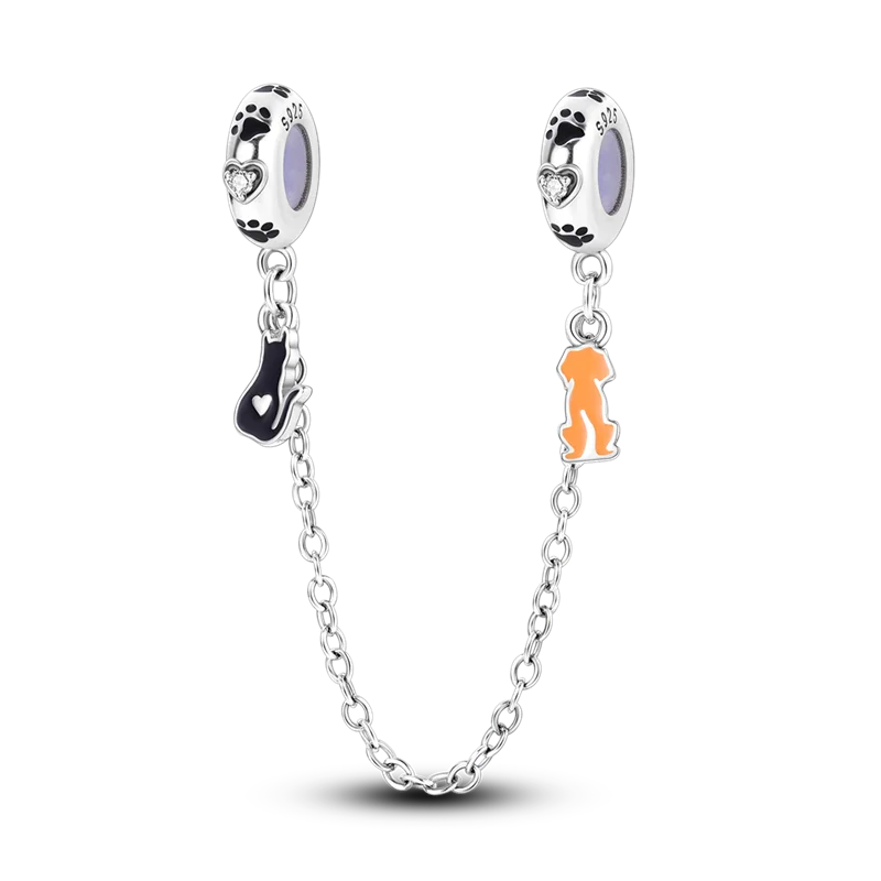 Silberverschluss, 925er-Sterlingsilber, CZ-Pflaster-Clip-Charms, Gänseblümchen-Perlen, Stopper, Sicherheitskette, passend für Original-Armreif, Schmuck-Clip