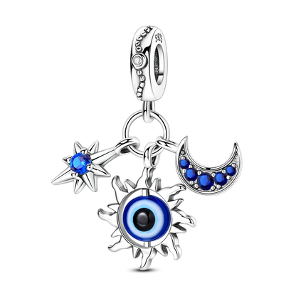 Original-Charm-Perle aus 925er-Sterlingsilber mit eingelegtem Zirkonium, Schleife, Liebesherz, Ballon-Anhänger, passend für Armbänder, DIY-Schmuckmarkierung