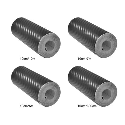1-4 stücke Carbon Faser Automotive Klebeband Rolle Matte Schwarz Schutz Auto Film Selbst-Klebe Film Vinyl auto Film Zubehör