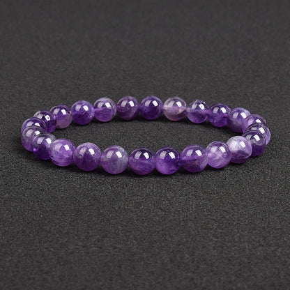 Genuine natural stone bracelet: Apatite, Lapis Lazuli, Agate, Crystal, Tiger's Eye. High-quality gemstone bead bracelet. Men's jewelry bangle.