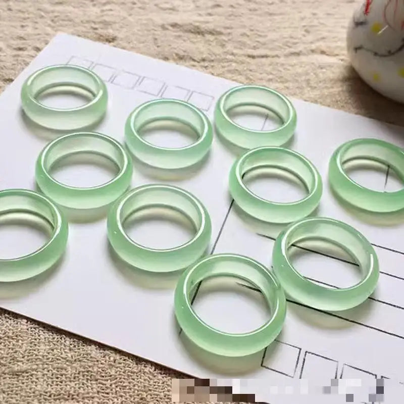 Natürliche Achat Ringe Frauen Edlen Schmuck Zubehör Echte Brasilianische Achat Stein Bunte Ring Für Freundin Mutter Geschenke
